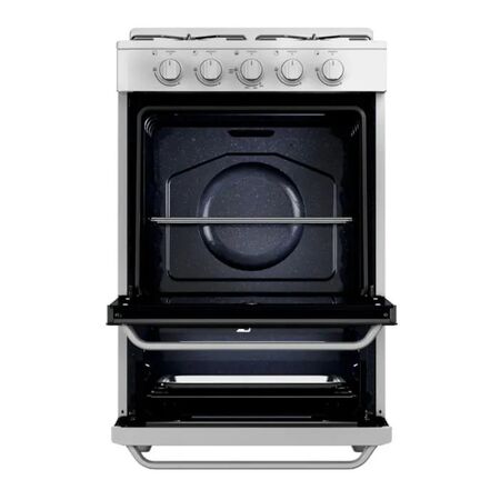 Cocina a gas Drean 56cm Blanca Easy Clean Con Parrilla CD5602AB0