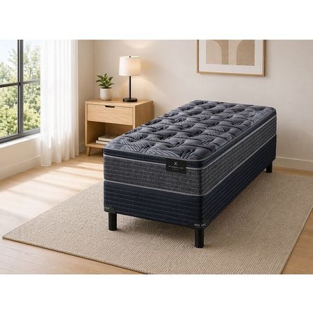 Colchón + Sommier Resortes 1 Plaza King Koil World Extended Life XL Advanced 80x190x30 140kg