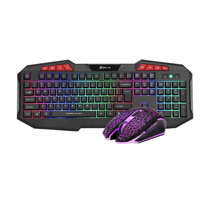 TECLADO MOUSE GAMER XTRIKEME (C:NEGRO MK-503KIT) - Vista 1