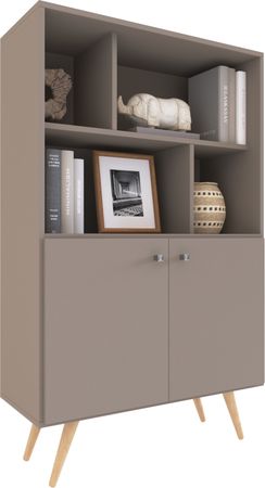 Biblioteca Escandinava Delos 885 Dl885 Gris Cubanita