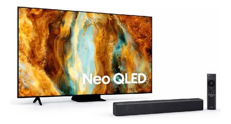 Combo Samsung 65” Neo QLED 4K QN70F 144Hz Smart TV 2025 + Barra de Sonido B400F Bluetooth