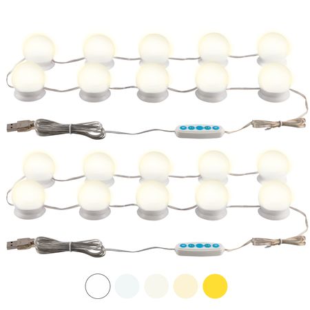 Kit x 20 Luces Led Para Espejo Gadnic Z1300 Maquillaje Makeup Usb