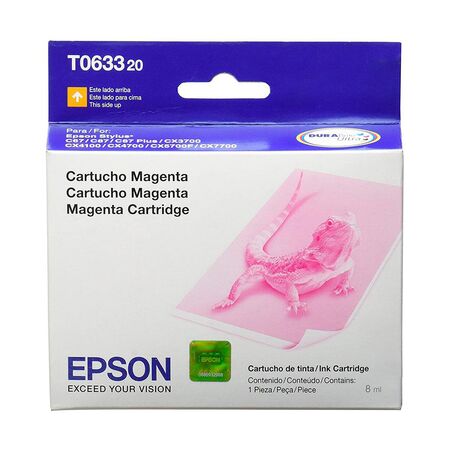 Cartucho de tinta Epson Original T63 Magenta Cx 3700 4700