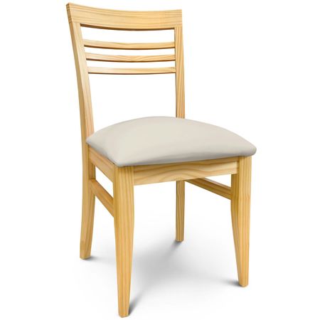 Silla de Comedor Murano Tapizado Inka Natural lustre Natural Espacity