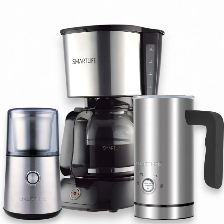 Combo Cafetería Smartlife en Casa Café de Filtro + Espumador + Molinillo - Vista 1