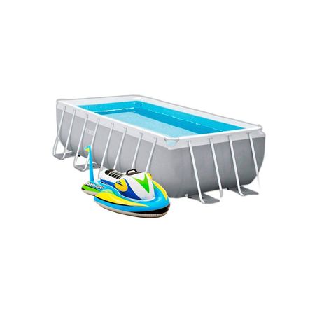 Combo Pileta Intex 10874L 488x244cm + Flotador Jet Ski Moto De Agua