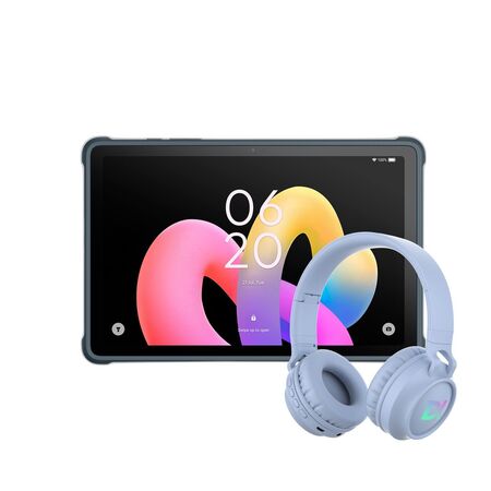 Combo TCL Pad 10L 128GB 4GB RAM + Auriculares Vincha Dekkin Celeste BT