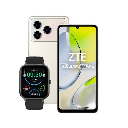 Combo ZTE A56 Pro 12+128GB Gold + Smartwatch Dekkin 1.83"