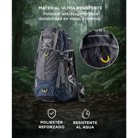 Mochila Mochilero South Port By Gadnic 70L Ideal Camping Trekking Super Resistente
