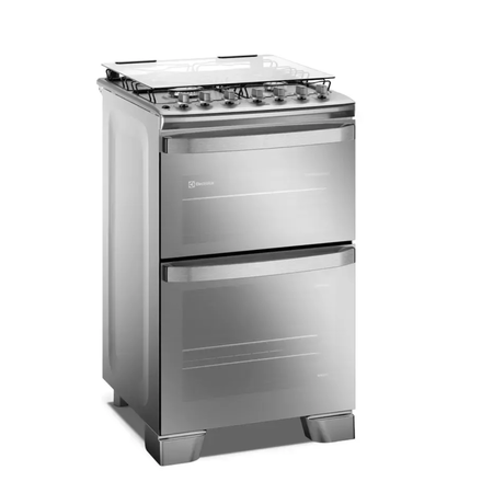 Cocina a Gas Electrolux Multigas Eléctrico Doble Horno, PerfectCook y VaporBake Inox F4EDM
