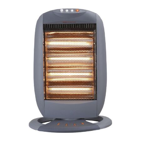 ESTUFA HALOGENA KANJI KJH-405G 4 VELAS 1600 WTS GIRATORIA GRIS