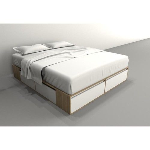 Box de Cama DS Home 2,00 m 4 Cajones 2 Puertas Olmo Everest 203x33x202 cm - Vista 1
