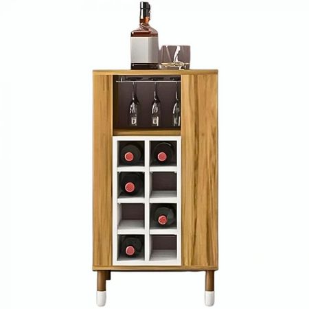 Mesa Bar POLITORNO Bogotá con Guarda Vinos y Copas