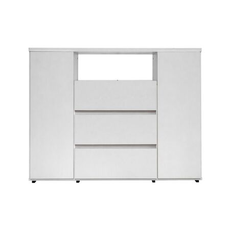 Arcón Multifunción 2 Puertas 3 Cajones Platinum Cod: 2606 Blanco Veta