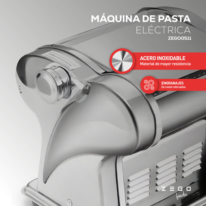 Máquina De Pastas Profesional Zego Acero Inox Eléctrica - Vista 5