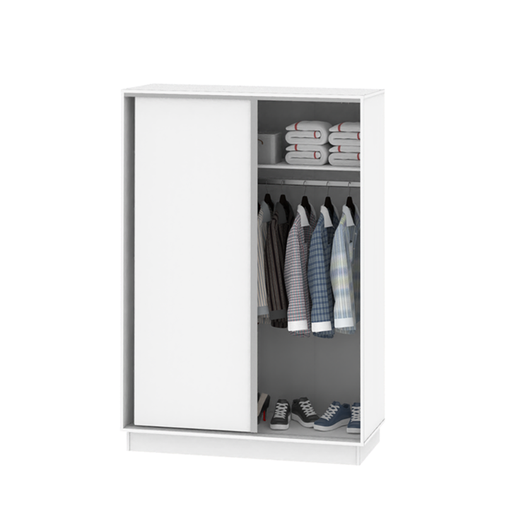 Placard Moderno 135 M con 2 Puertas Corredizas Blanco - Vista 4