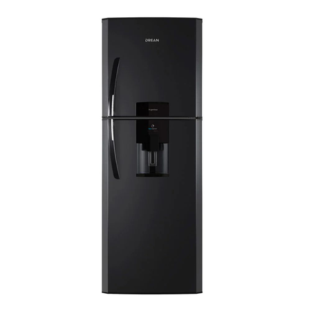 Heladera Con Freezer Drean 396Lts Con Dispenser Negra HDR400F41N