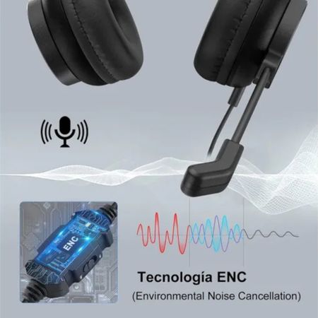 Auriculares EKSA H12E USB + Micrófono Y Cancelación De Ruido