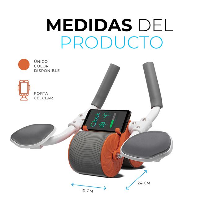 Rodillo Ejercitador De Abdominales Piernas Melfit Fitness - Vista 5