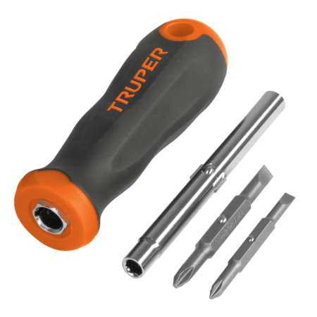 Destornillador 4en1 Truper con mango confort grip - 14200