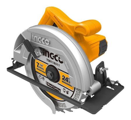 Sierra Circular 7 1/4  185mm 1400w Ingco Cs18538-4