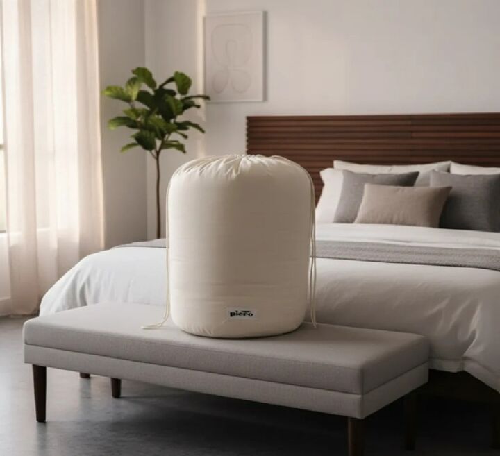 Acolchado Queen Piero Edredon Home Dreamer Almendra/Beige - Vista 3