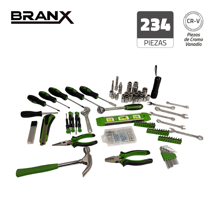 Set De Herramientas Tubos 234 Piezas Branx Crv Maletin - Vista 6