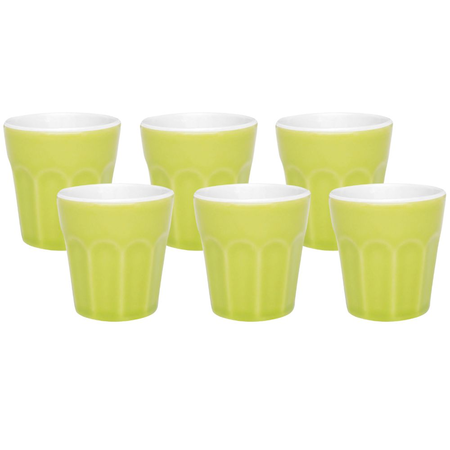 SET X 6 VASOS DE CAFE 90 CC LEMON OXFORD