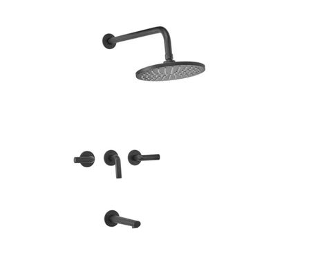 Griferia Baño Ducha Peirano Black 80-199n