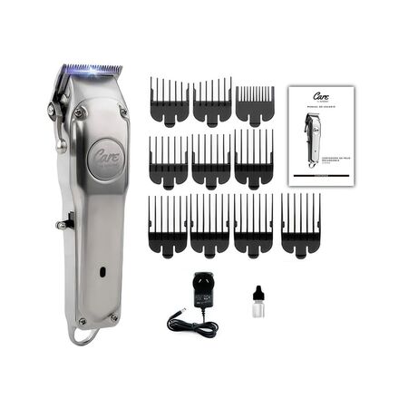 Máquina de Cortar Pelo Gadnic 1919B Acero Inoxidable Uso Profesional 5w Recargable + 8 Peines
