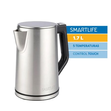Pava Electrica Digital Con Jarra De Acero Inoxidable Smartlife Sl-Ekd1520