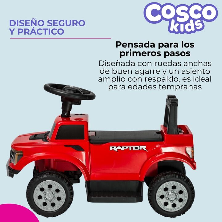 Ford Raptor a batería 6v Cosco Roja - Vista 13