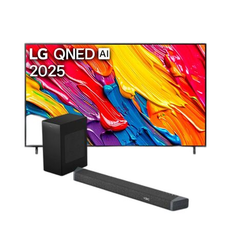 Combo Smart TV LG QNED 55" 4K + Barra De Sonido Philips 740W