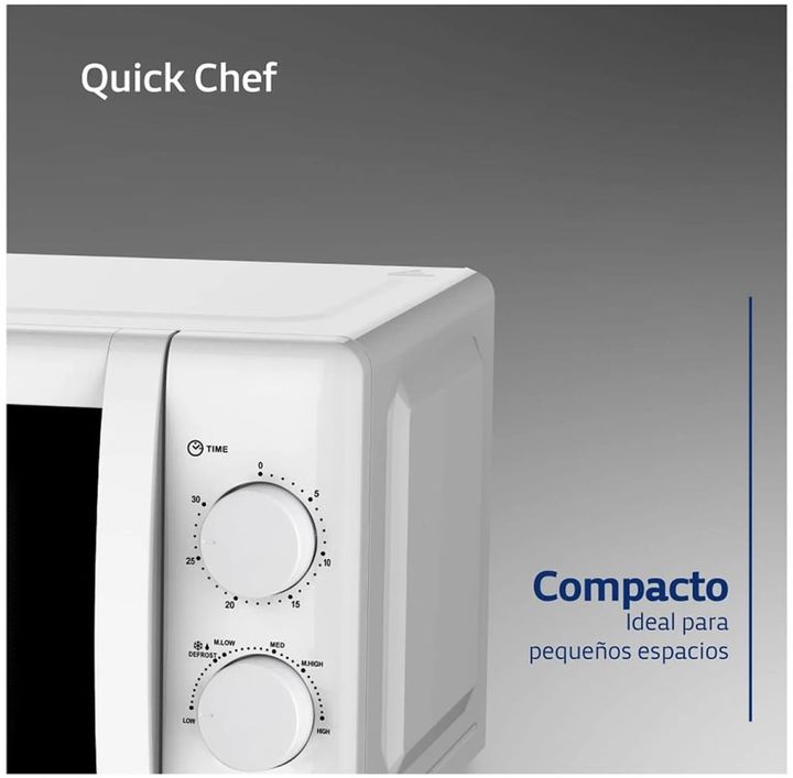 Microondas Bgh 20L B120M20 700W Blanco - Vista 3