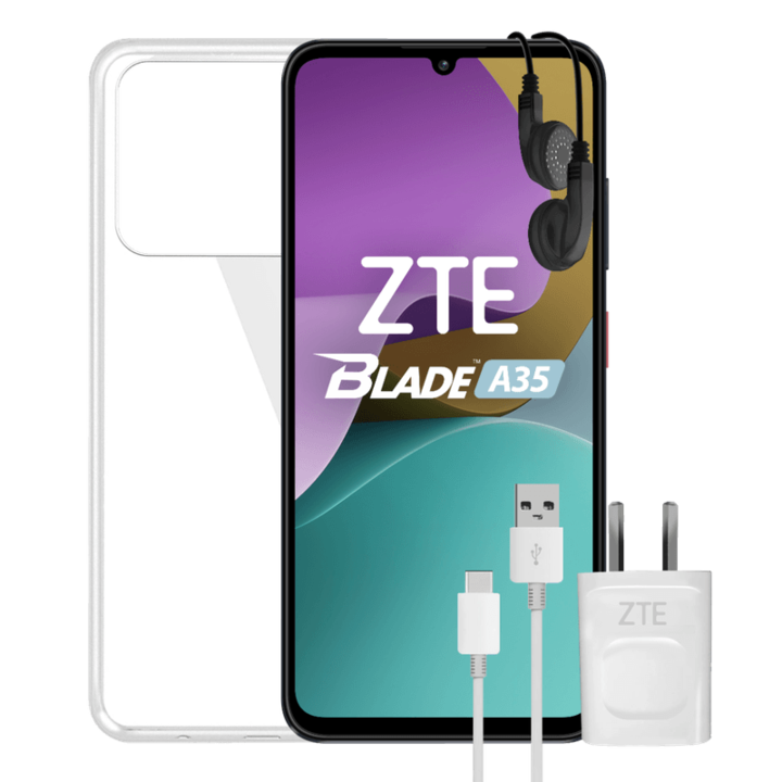 Celular ZTE Blade A35 64+2GB 6,75" Black - Vista 1