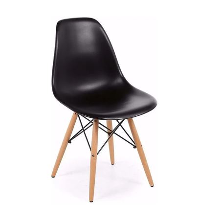silla eames negra