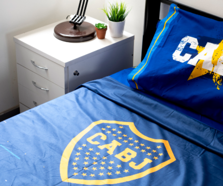 Cubrecama Boca Juniors Twin Size