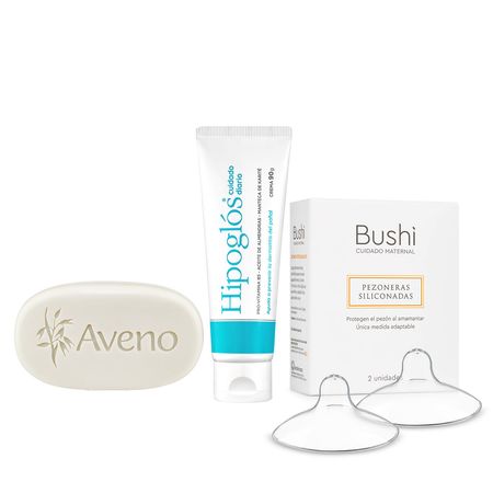 Set Aveno Jabon + Pezoneras Bushi + Hipoglos Cuidado Diario
