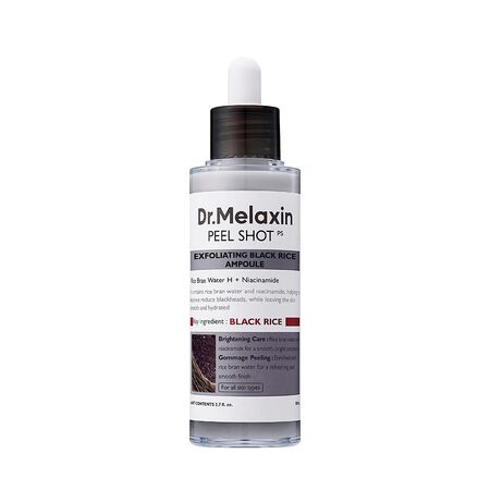 Ampolla Exfoliante Dr Melaxin Peel Shot Black Rice Ampoule