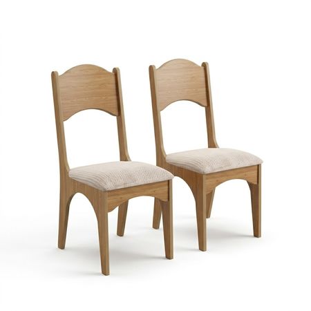 Set x 2 sillas comedor MDF con tapizado y respaldo Mix Match