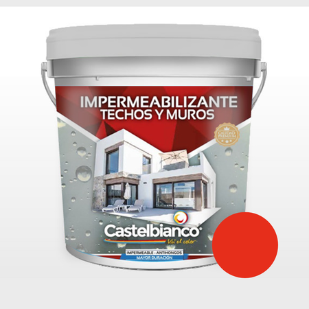 Impermeabilizante Techos y Muros Bermellón 10 L