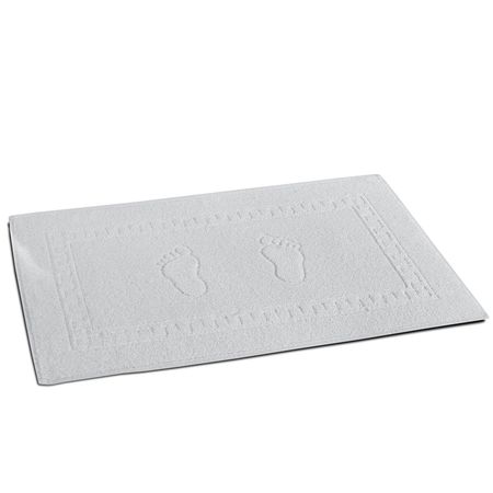 Toalla de pies para baño felpada 45 x 70 color Blanco Espácity