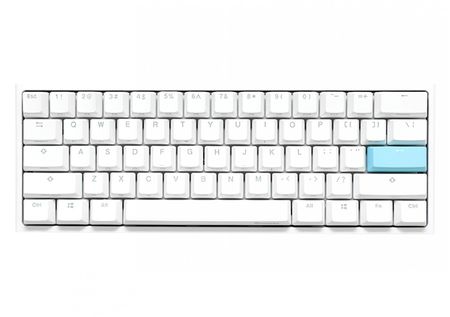 Teclado Gamer Ducky One 2 Mini RGB White Kaih Box Brown Swicht Double-shot Pbt Mecanico