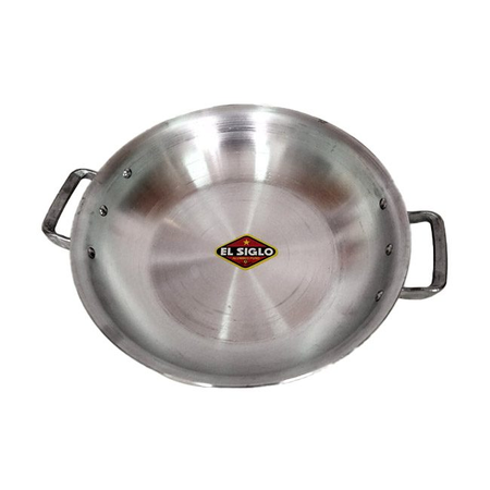 Paellera Gastronómica Aluminio Menaje El Siglo N°30 Plateado