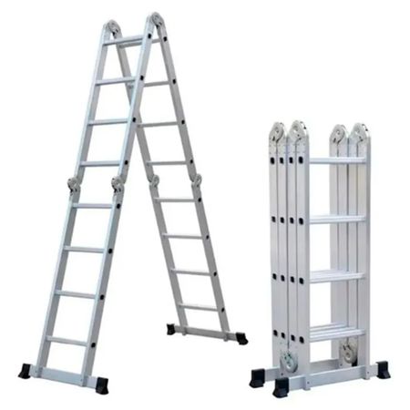 Escalera Multifunción 4 X 4 Escalones Aluminio Garden Life Te1700