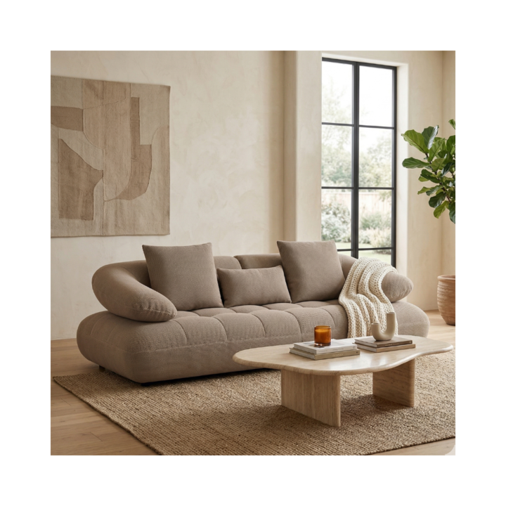SOFA TRES CUERPOS ALLEGRA BEIGE - Vista 1