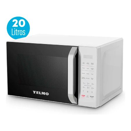 Microondas Táctil Digital 20 litros 1100wYelmo Hm-9020 Color Blanco