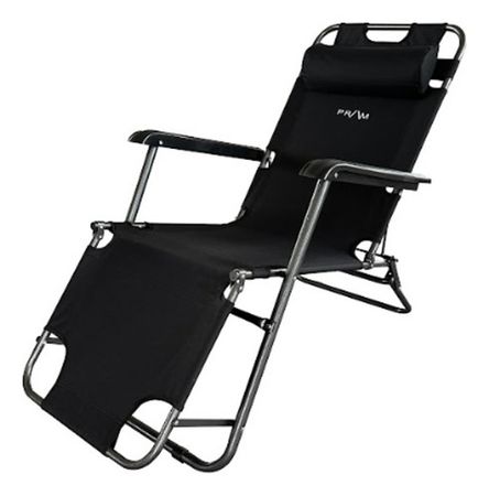 Reposera Tela Pca18ne Negro Pram