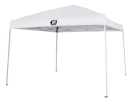 Gazebo Plegable Playa 3x3 Lusqtoff Gbl-8 Tela Oxford Acero Blanco