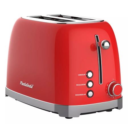 Tostadora Eléctrica Pastalinda Tostapane Vintage 2 Rebanadas Roja